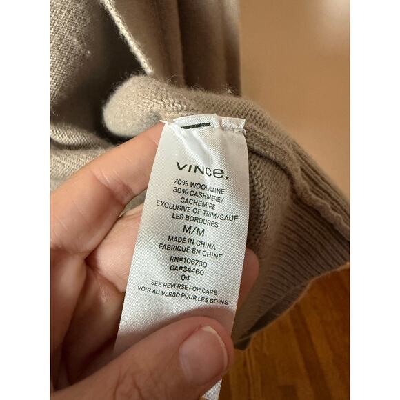 Vince Wool and Cashmere Open Cardigan, Size Medium - Picture 5 of 9